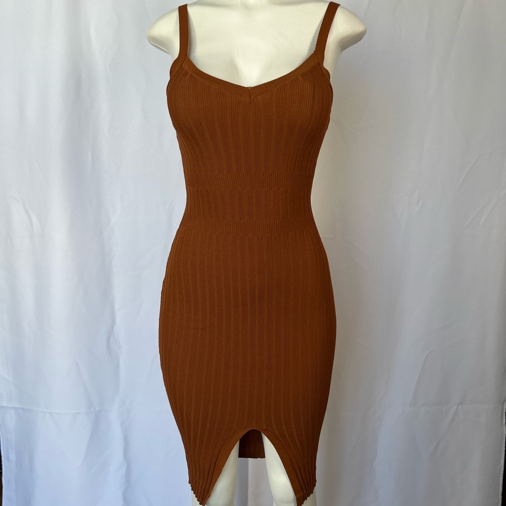 Orange Midi Dress size Medium
